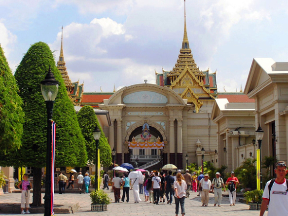  Pimanchaisri door gate within Grand Palace Bangkok Thailand - by ScorpianPK